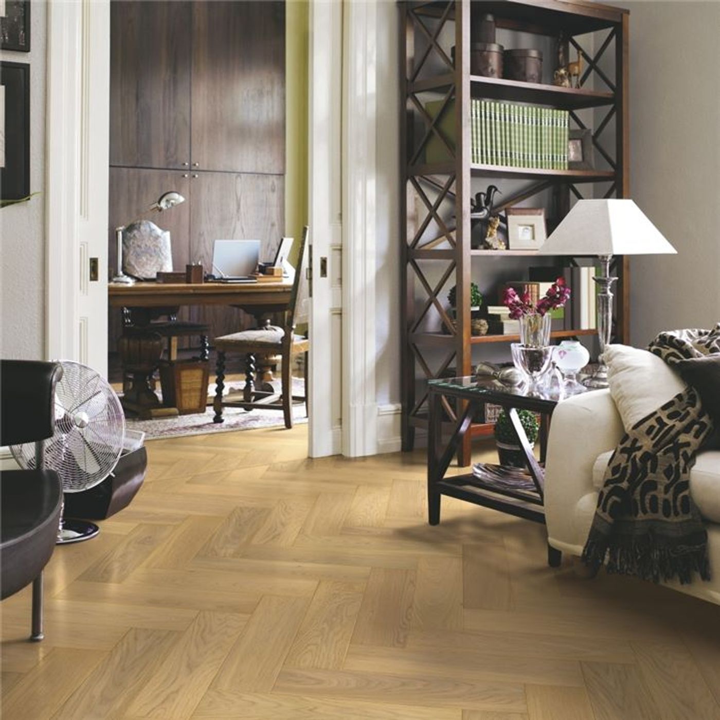 Fiskebensparkett Pergo Saltholm - Natural Herringbone Oak