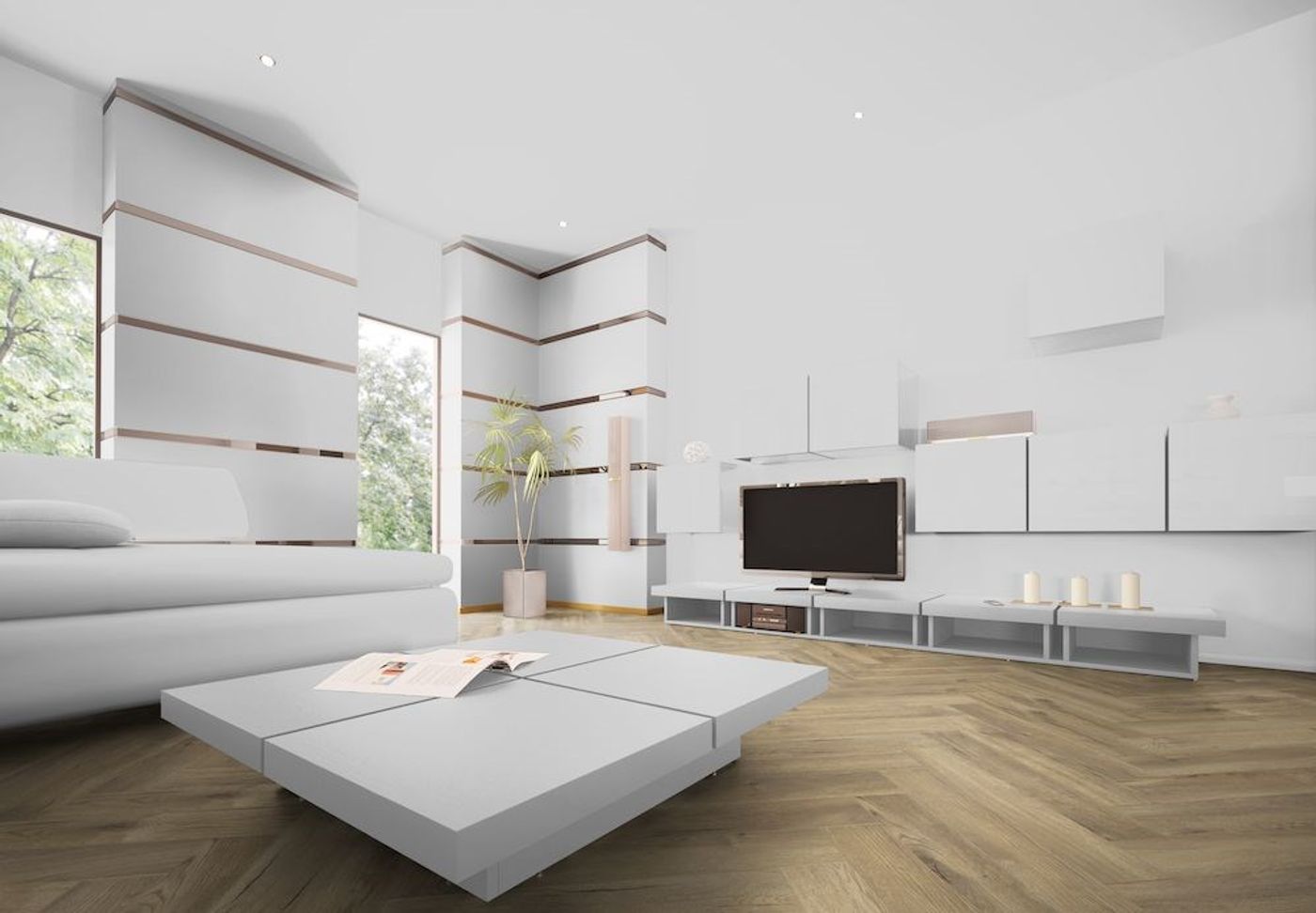 Laminat Kronotex Herringbone Treviso Eik