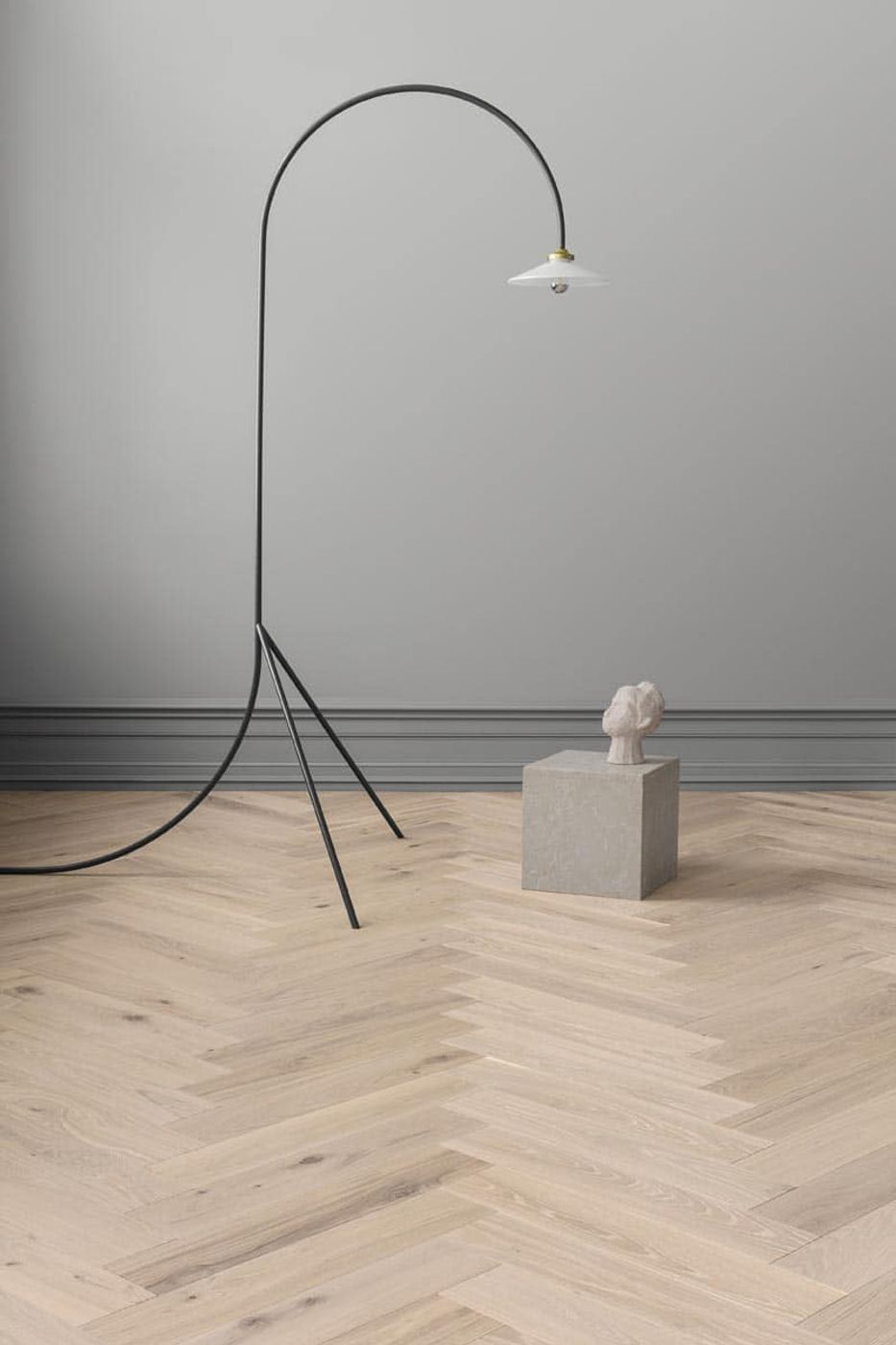 Fiskebensparkett Tarkett Segno Eik Lime Stone