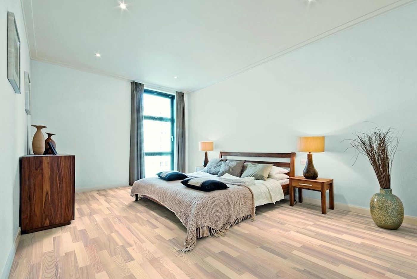 Parkett Saga Classic Hvit Ask 3-Stav