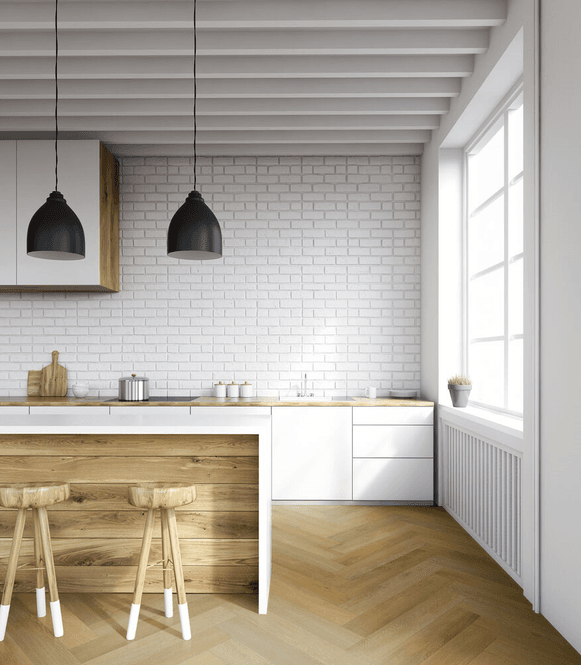 Hovedbilde Vinylgulv Aspecta Isocore Herringbone Albano Oak